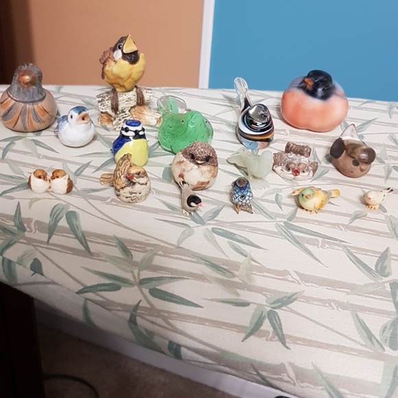Glass and ceramic miniature birds - Picture 2 of 4